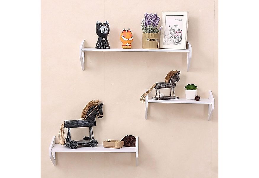 Youyijia Bücherregal 3Pcs Wandregal 25/30/40cm Schweberegal Set Dekotativ R günstig online kaufen