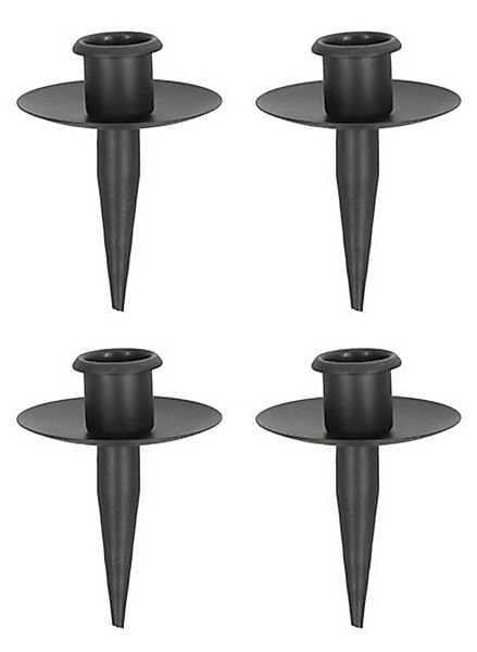 Meinposten Flaschenkerzenhalter Kerzenhalter für Flaschen Metall schwarz St günstig online kaufen