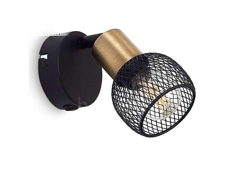 hofstein Wandleuchte »Pieve« Wandlampe aus Metall schwarz und gold, ohne Le günstig online kaufen