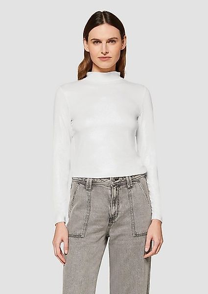 s.Oliver Langarmshirt Schmal geschnittenes Langarmshirt aus günstig online kaufen