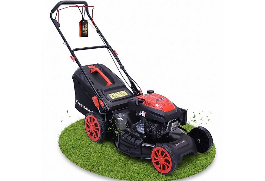 Stahlmann Benzinrasenmäher Rasenmäher Benzin mit Antrieb BR532 – 7,0PS (5,1 günstig online kaufen