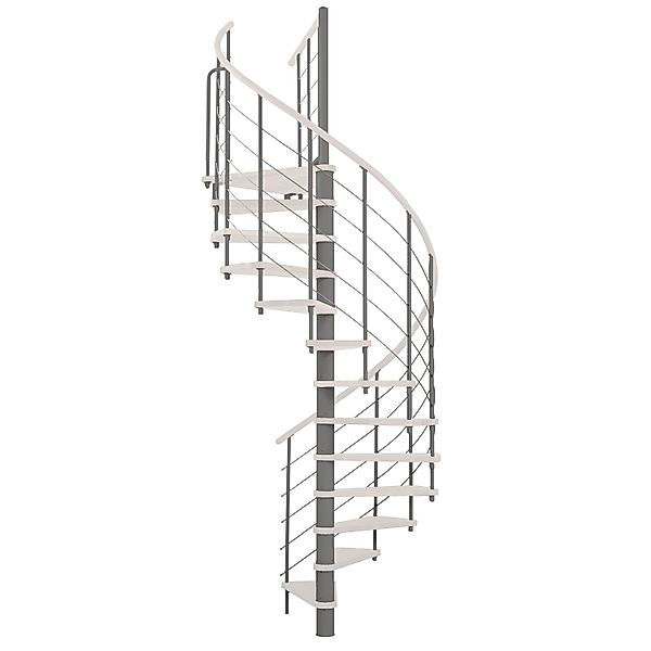 Minka Spindeltreppe  Venezia Silber  Geschosshöhe bis 305 cm günstig online kaufen