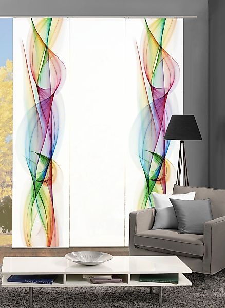 HOME WOHNIDEEN Schiebegardine "BOLGE" Paneelwagen 1 Stk. tlg. DIGITALDRUCK günstig online kaufen