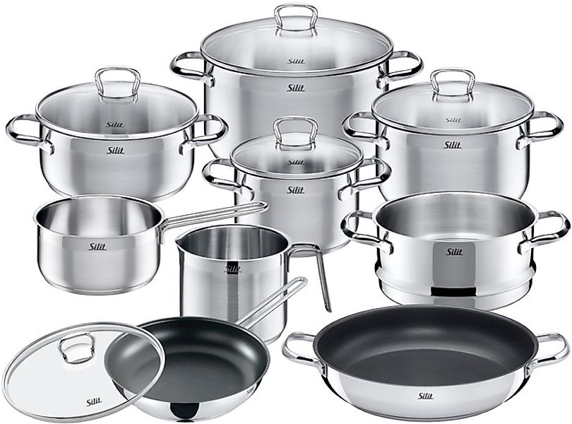 Silit Topf-Set »Toskana«, Edelstahl 18/10, (Set, 14 tlg., mit Milchtopf und günstig online kaufen