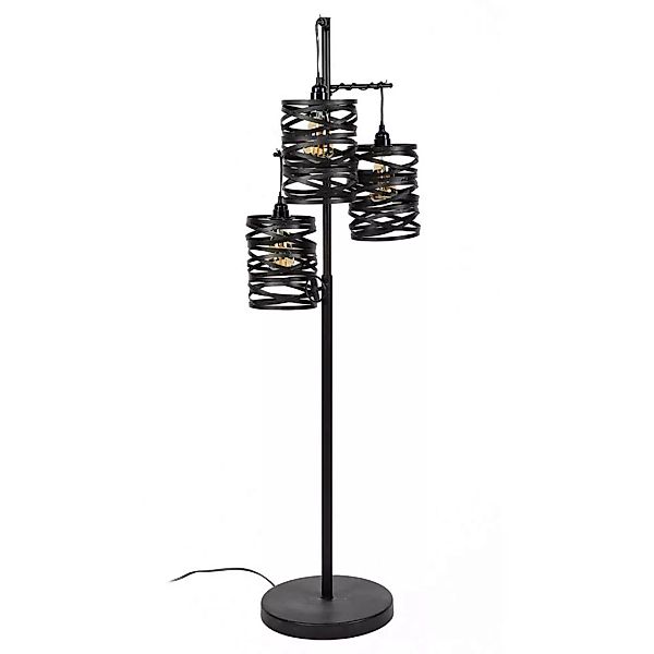 Stehlampe in Anthrazit Loft Design günstig online kaufen