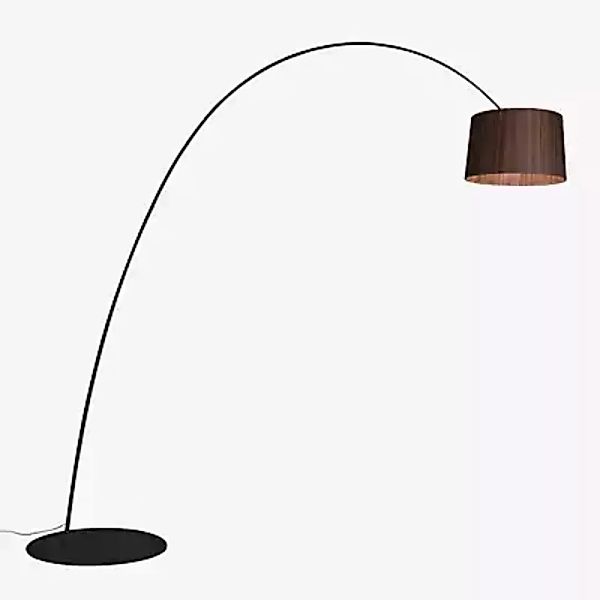 Foscarini Twiggy Elle Wood Bogenleuchte LED, schwarz - palisander - tunable günstig online kaufen