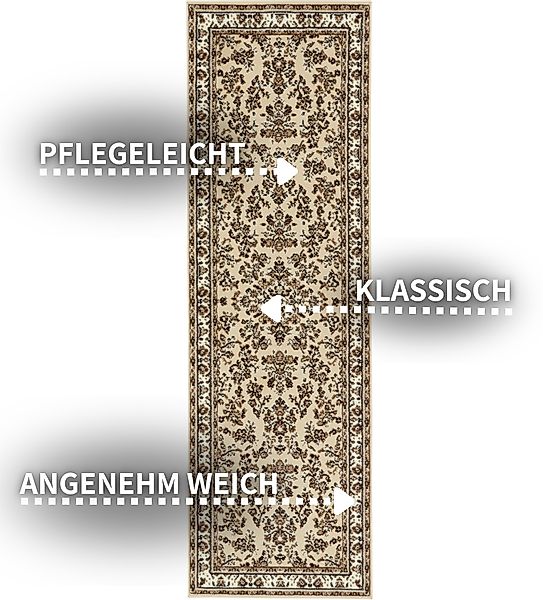 HANSE Home Teppich »Halton«, rechteckig, 8 mm Höhe, Kurzflor, Orient-Optik, günstig online kaufen
