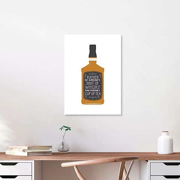 Poster / Leinwandbild - Whisky Shot günstig online kaufen