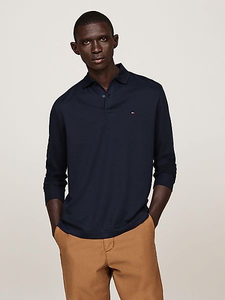 Tommy Hilfiger Langarm-Poloshirt "L/S LIQUID COTTON REG POLO mit Jersey und günstig online kaufen