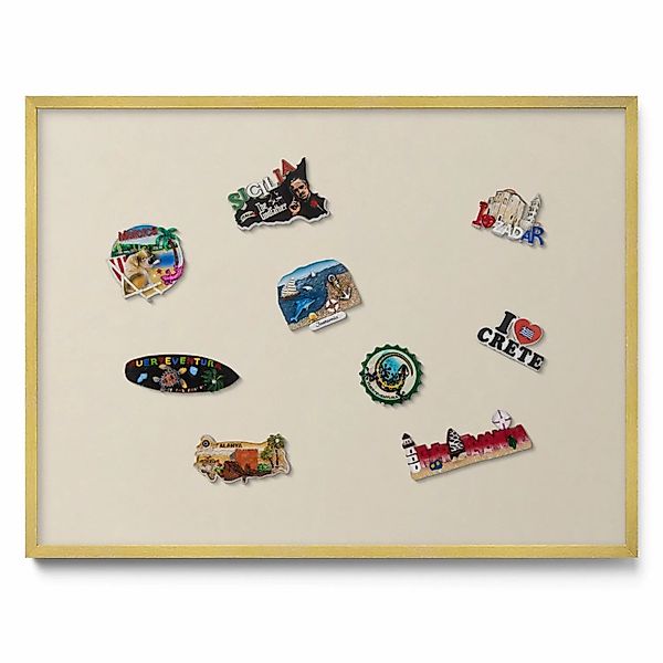 Tulup Magnettafel Magnetboard für die Wand mit Motiv Farbe Hellbeige 80x60 günstig online kaufen