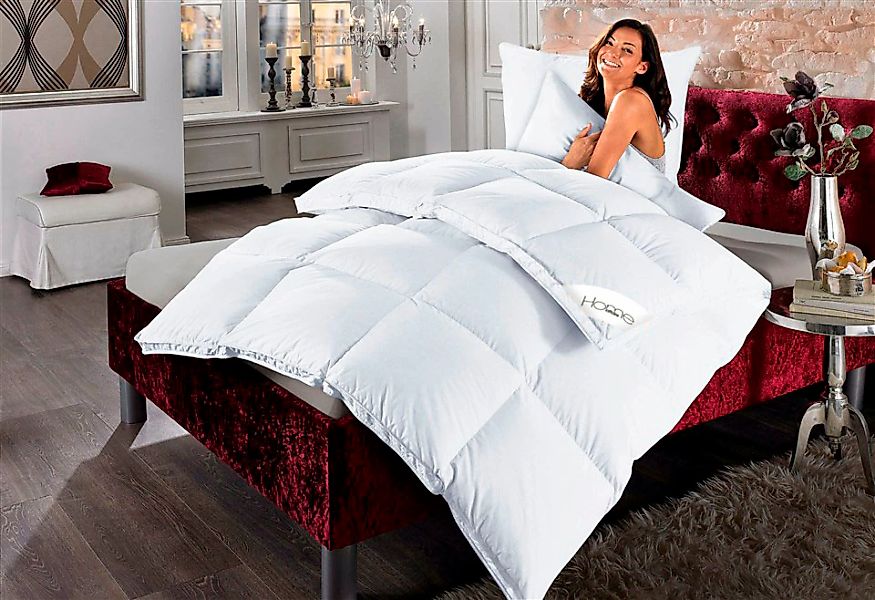 Home affaire Daunenbettdecke + Kopfkissen "Köniz, Bettdecke 135x200&155x220 günstig online kaufen