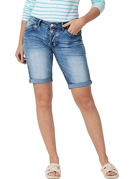 TIMEZONE Damen Jeans Short Slim NaliTZ - Slim Fit - Blau - Fresh Indigo Was günstig online kaufen