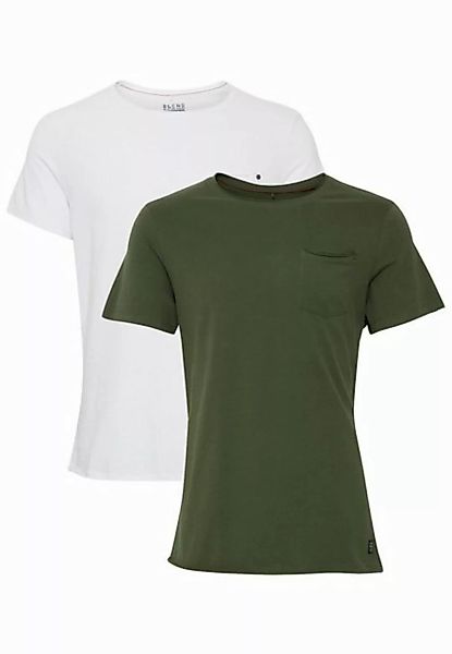 Blend T-Shirt Einfarbiges Rundhals T-Shirt 2er Stück Set BHNOEL (1-tlg) BLE günstig online kaufen