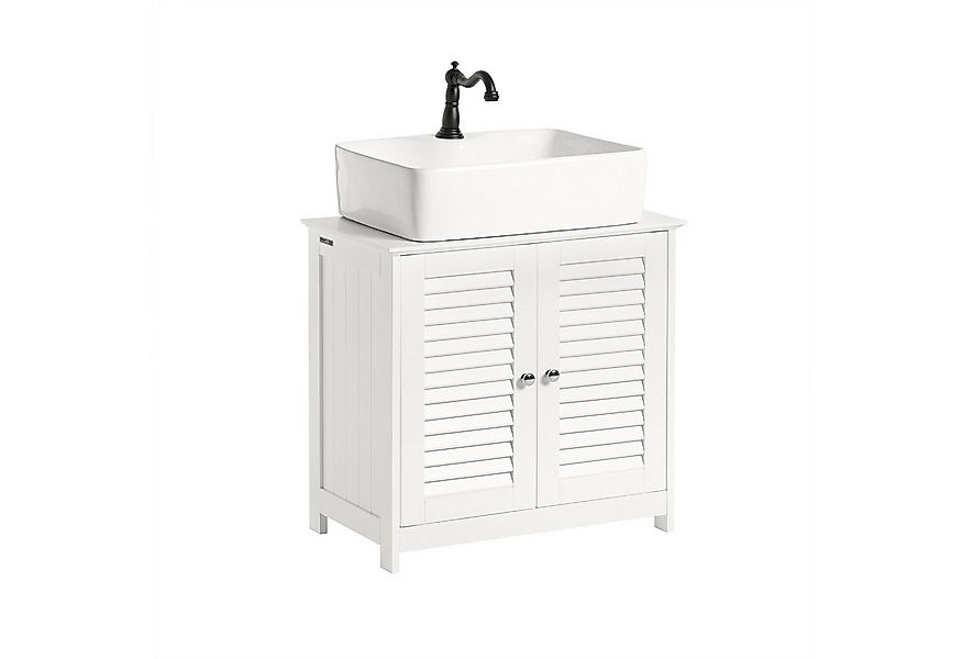 SoBuy Waschbeckenunterschrank FRG237, Waschtischunterschrank mit 2 Türen, v günstig online kaufen