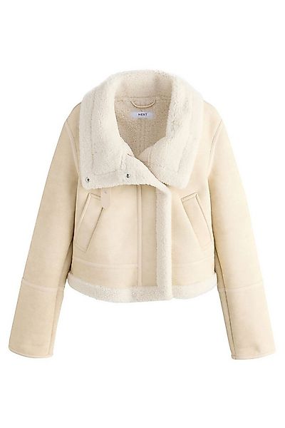 Next Bomberjacke Pilotenjacke mit Trichterkragen und Borgfutter (1-St) günstig online kaufen