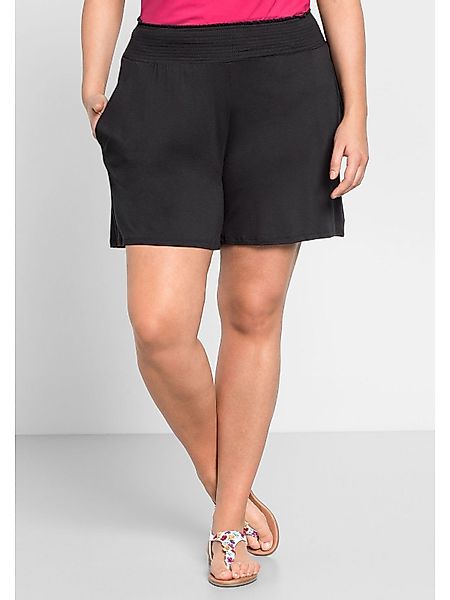 Sheego Shorts Große Größen mit Smokbund günstig online kaufen