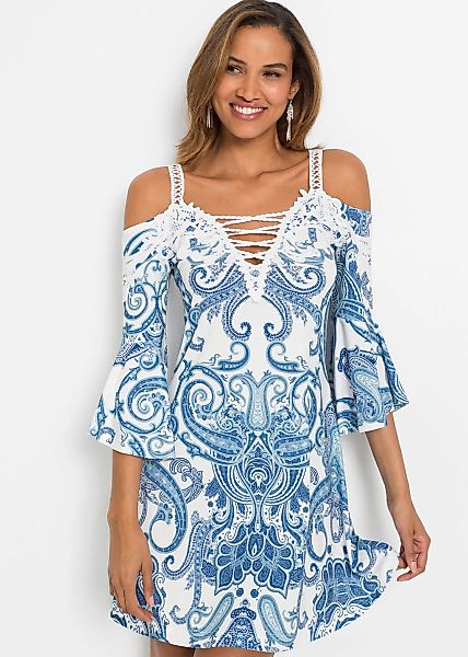 bonprix Off-Shoulder-Kleid für Partys, Off-Shoulder-Design, Halbarm, ausges günstig online kaufen