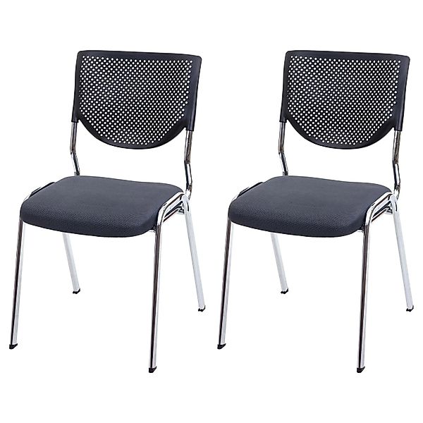 PROREGAL Besucherstuhl 2er-Set 83x49x58cm Sitzhöhe 46cm Stoff/Textil Sitz D günstig online kaufen