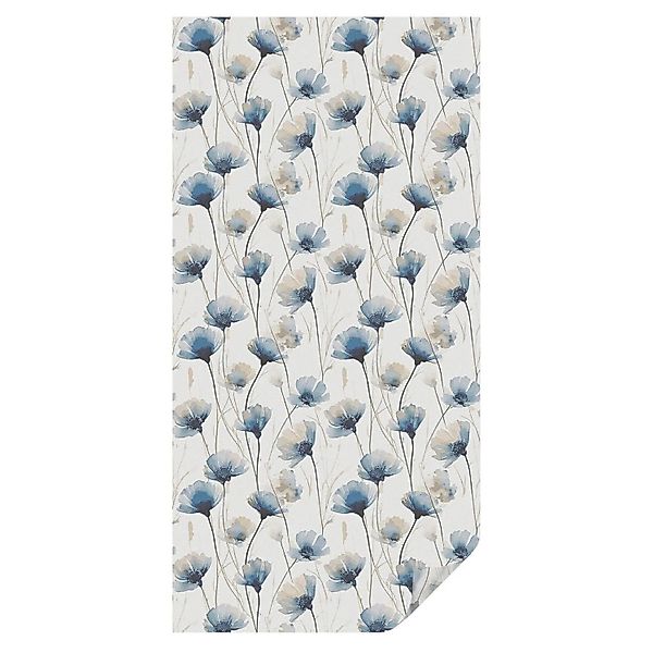 Tulup Fensterfolie Blaue Blumen Folie für Fenster Sichtschutz 50x100 cm Wei günstig online kaufen