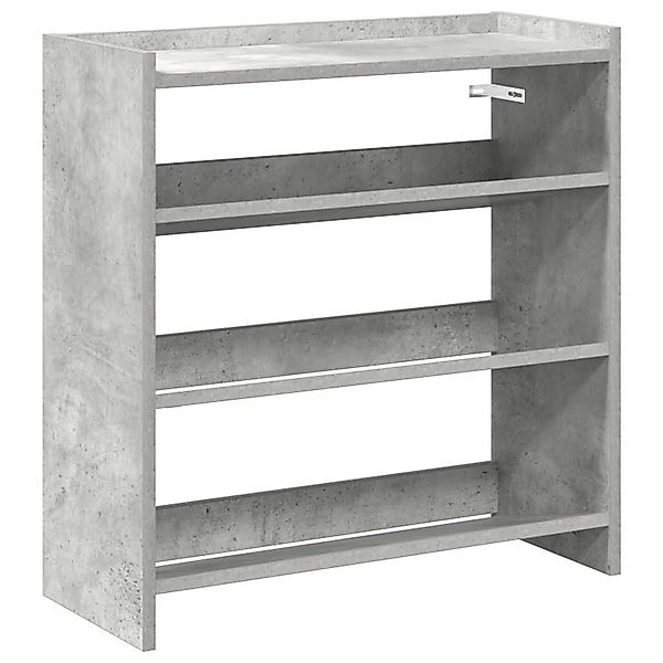 vidaXL Schuhregal Schuhregal Betongrau 60x25x62 cm günstig online kaufen