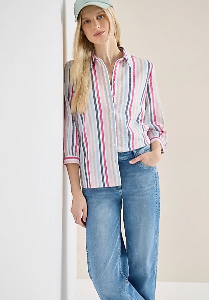 Cecil Hemdbluse im Seersucker-Style mit Streifen günstig online kaufen