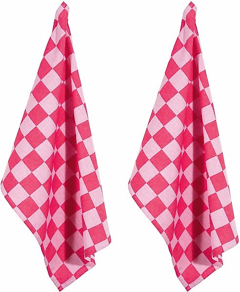 PAD Geschirrtuch "CHESS" 100% Baumwolle, 50x70 cm, modernes Karo Design günstig online kaufen