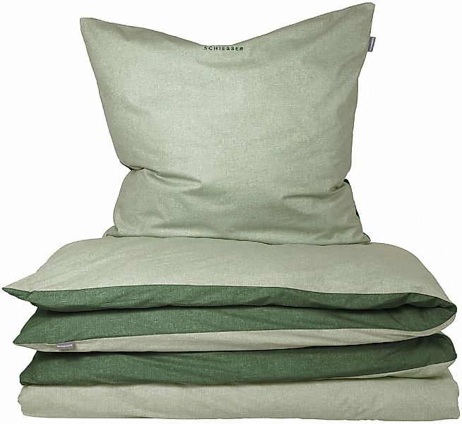 Schiesser "Doubleface aus weicher Baumwolle mit edlem Melangeeffekt" 2 Stk. günstig online kaufen