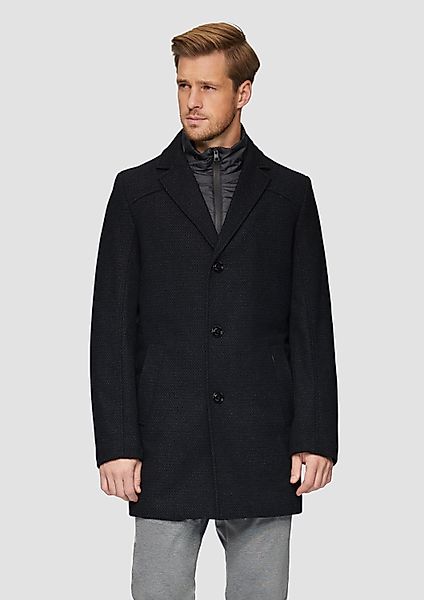 s.Oliver Wintermantel Outdoor-Mantel Wattierter Wollmix-Mantel mit günstig online kaufen