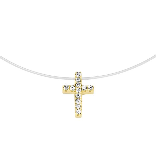 Smart Jewel Collier Anhänger Kreuz, Silber günstig online kaufen
