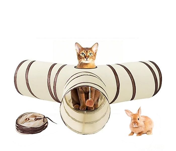 Toomoke Agility-Tunnel Faltbarer Katzentunnel,Agility-Tunnel,Tier-Intellige günstig online kaufen