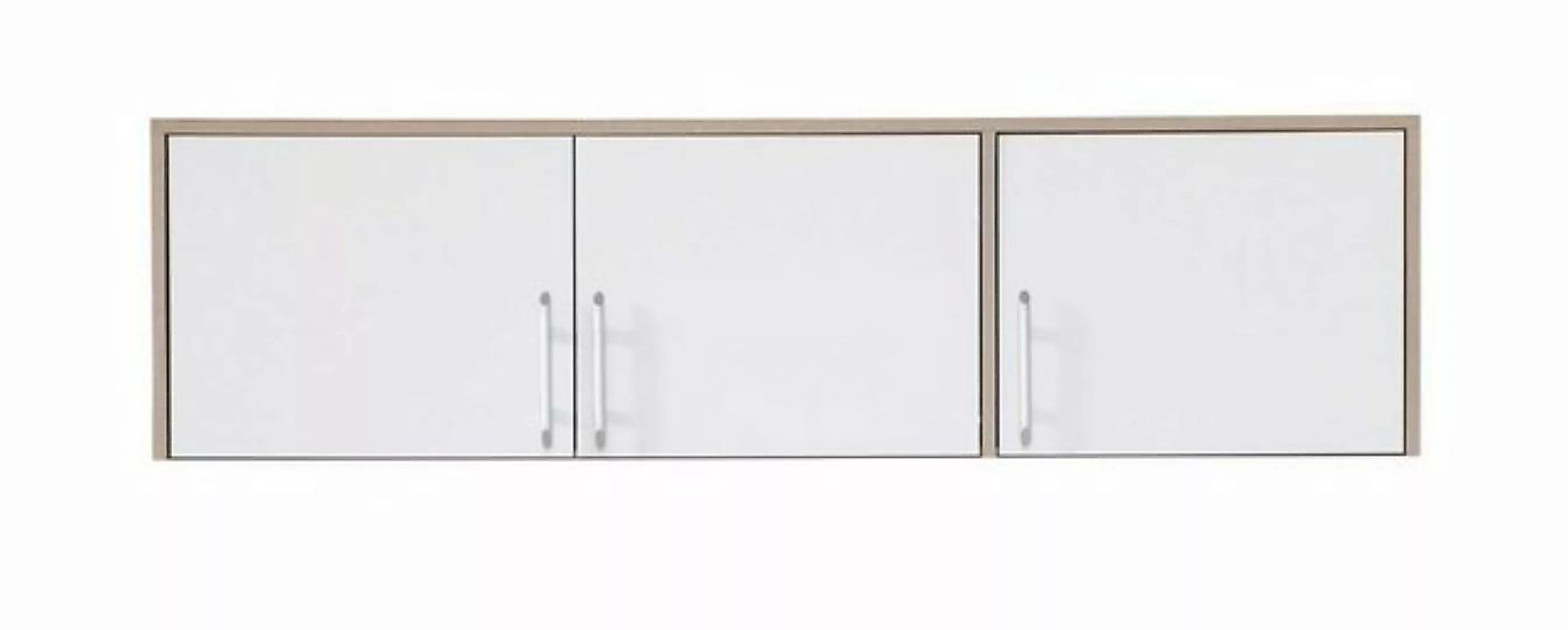 Feldmann-Wohnen Kleiderschrank Smart (1-St) 150x56x40cm Sonoma Eiche weiß 3 günstig online kaufen