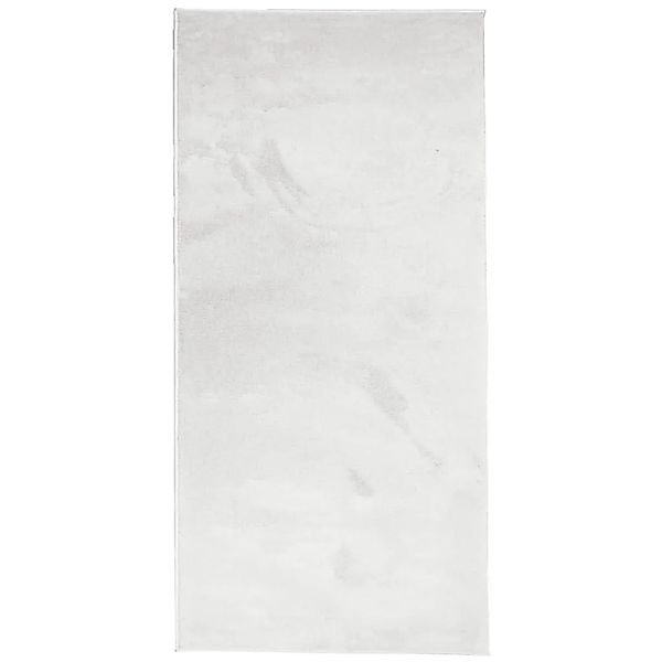 vidaXL Teppich OVIEDO Kurzflor Grau 100x200 cm 375532 günstig online kaufen
