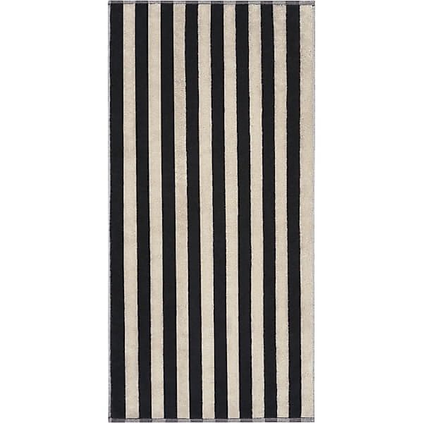 Cawö Handtücher Bold Streifen 6277 - Farbe: schwarz/beige - 93 - Duschtuch günstig online kaufen