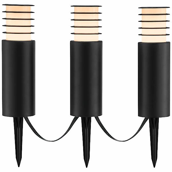 Brilliant LED Gartenleuchte "Carosu" LED-Modul 3 Stk. warmweiß - kaltweiß L günstig online kaufen