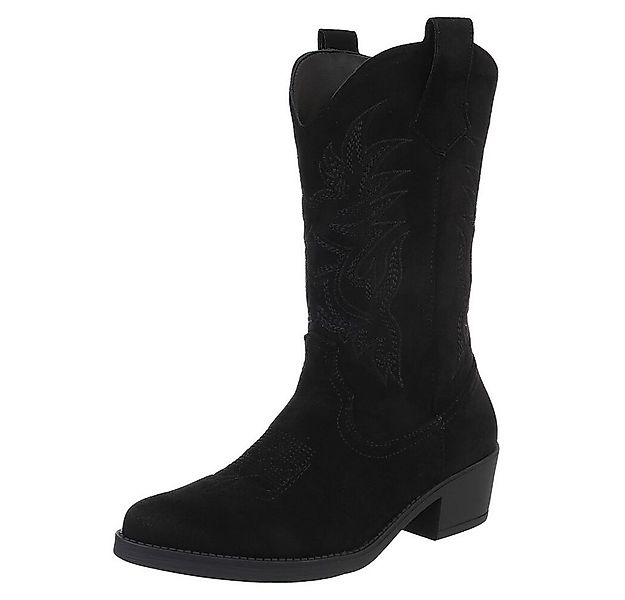 Ital-Design Elegante Cowboystiefel mit Stickerei für Damen Westernstiefel ( günstig online kaufen