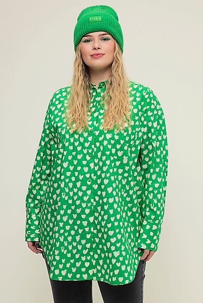 Studio Untold Hemdbluse Hemdbluse oversized Heart-Print günstig online kaufen