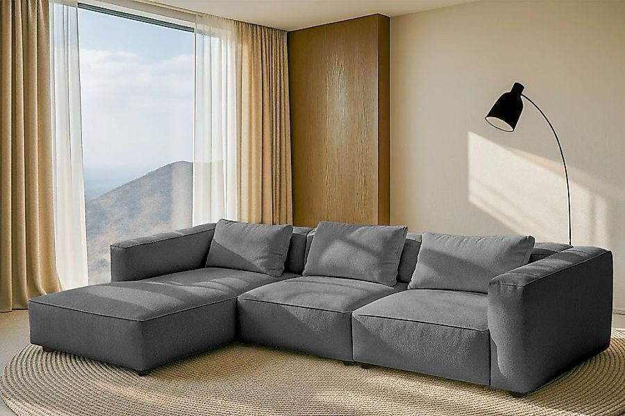 Home affaire Ecksofa "Tvinnet" Breite 317 cm, extra tiefe Sitzfläche, kubis günstig online kaufen