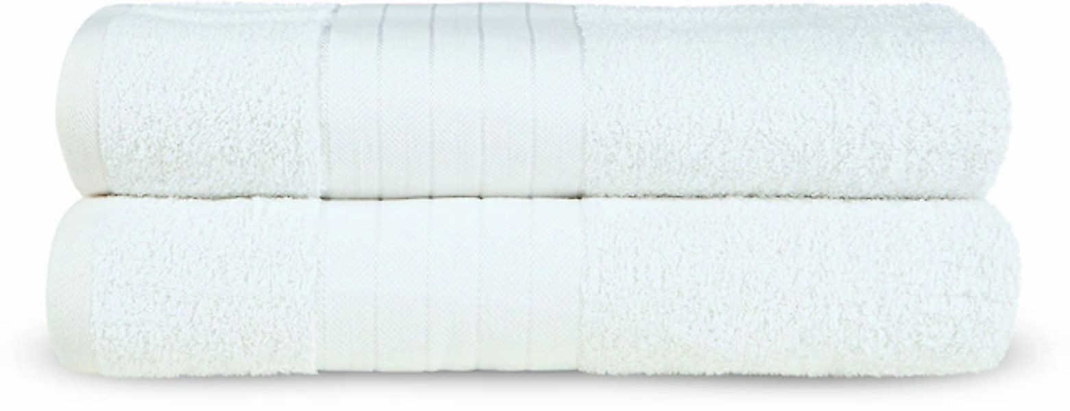 Emotion Badetücher »Uni«, (2 St., 2er Set Badetücher 70 x 140 cm), Baumwoll günstig online kaufen