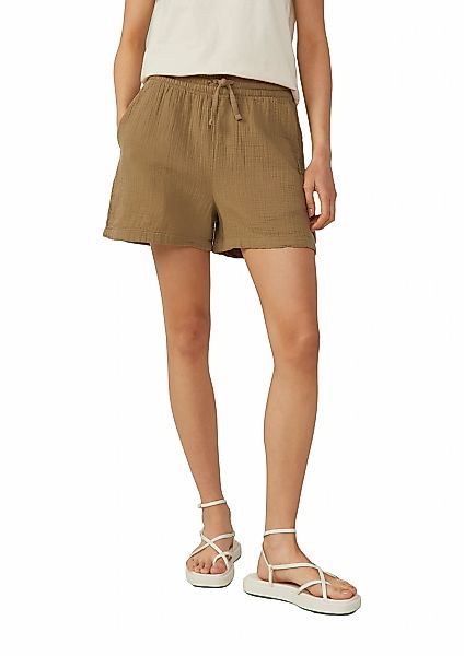 QS Shorts, im Crinkle-Look und mit Bindeband günstig online kaufen