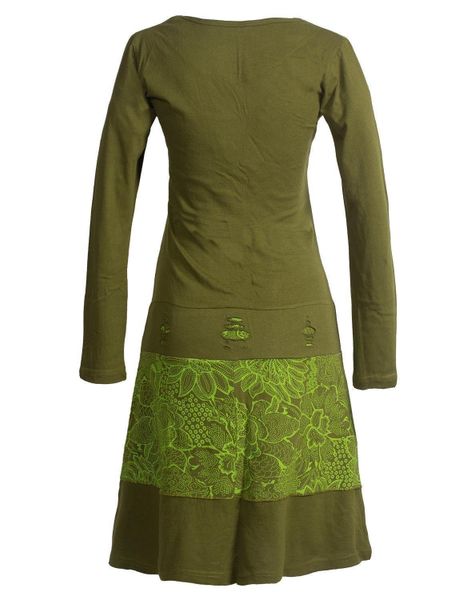 Vishes Jerseykleid Lagenlook Langarm Kleid mit günstig online kaufen