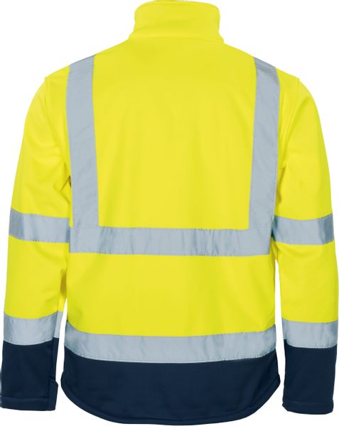 vizwell Softshelljacke Warnschutz Sicherheitsjacke orange gelb günstig online kaufen