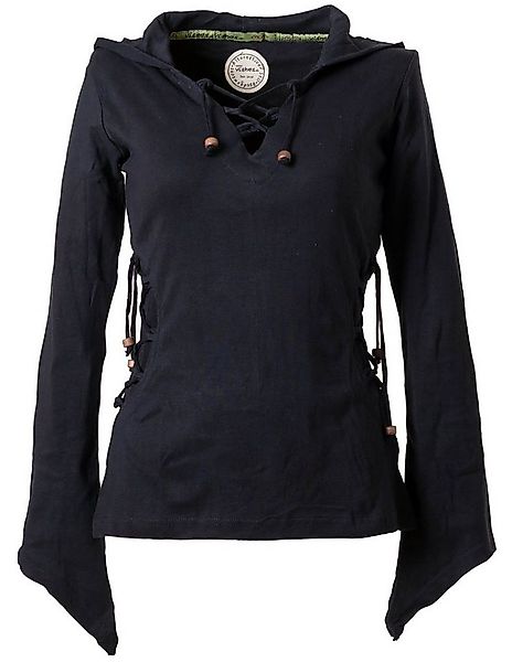 Vishes Kapuzenshirt Elfenshirt Zipfelkapuze und Bändern zum Schnüren Ethno, günstig online kaufen