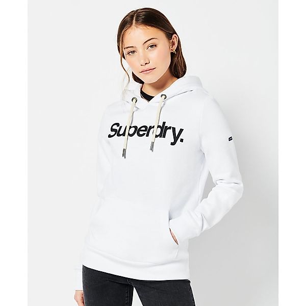 Superdry Core Logo Kapuzenpullover XL Brilliant White günstig online kaufen