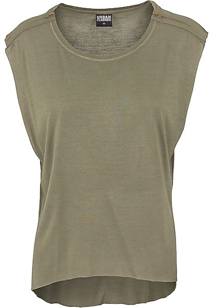 URBAN CLASSICS T-Shirt "Urban Classics Damen Ladies Shoulder Zip HiLo Tee", günstig online kaufen