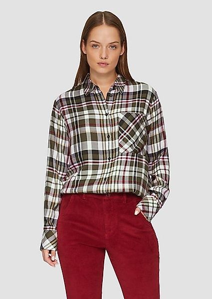 s.Oliver Hemdbluse mit Karo Muster günstig online kaufen
