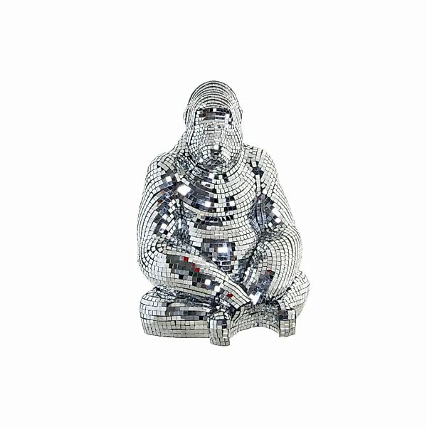 Deko-figur Dkd Home Decor Silberfarben Harz Gorilla (35 X 31 X 46 Cm) günstig online kaufen