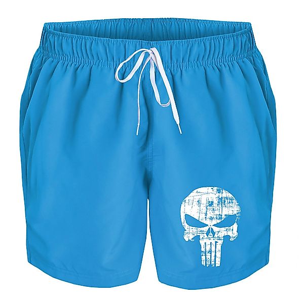 deinshirt Badehose Schwimmshorts Punisher Skull Integrierter günstig online kaufen