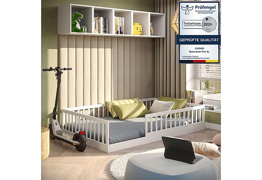 CADANI Kinderbett Timi Bodenbett, Rausfallschutz abnehmbar, bis 200 kg bela günstig online kaufen