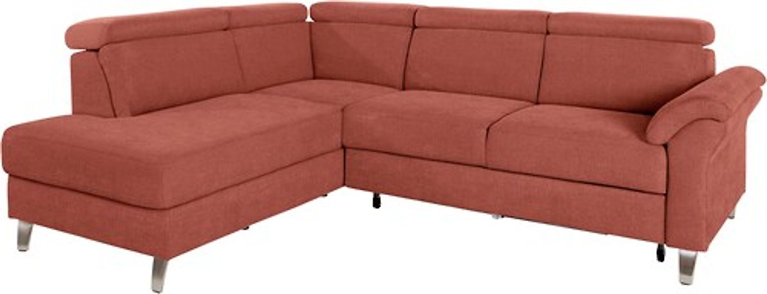 sit&more Ecksofa »Arngast L-Form« inklusive Kopfteilverstellung und Federke günstig online kaufen