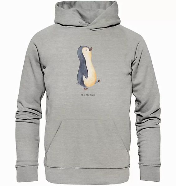 Mr. & Mrs. Panda Hoodie Pinguin marschieren Größe XS - Heather Grey - Gesch günstig online kaufen